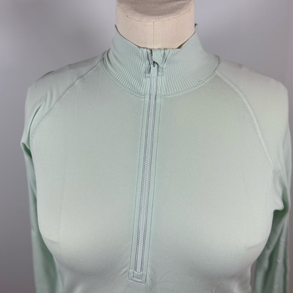 New with tags Calia women’s large seamless LS quarter zip in Mint Candy - Picture 3 of 9